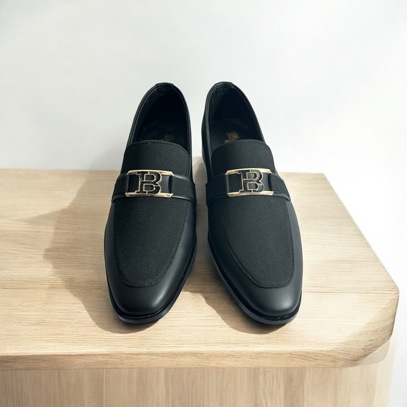 Dazzle Formal Leather Shoes BLK