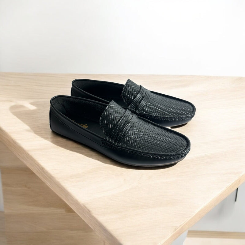 Black Leather Loafers