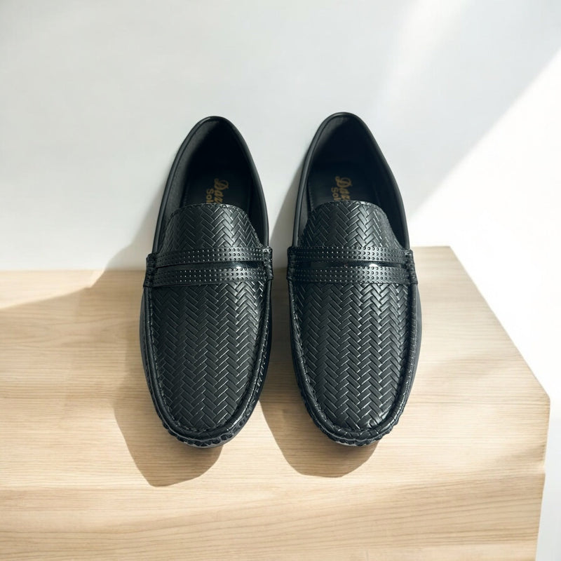 Black Leather Loafers