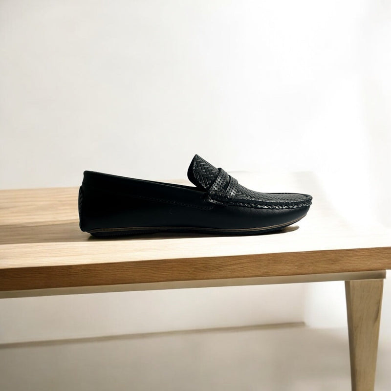 Black Leather Loafers