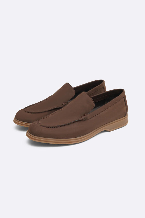 Classic Premium Leather Loafers BRN