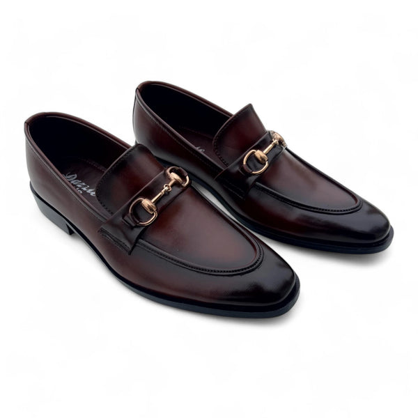 Shaded loafers with Patina finish