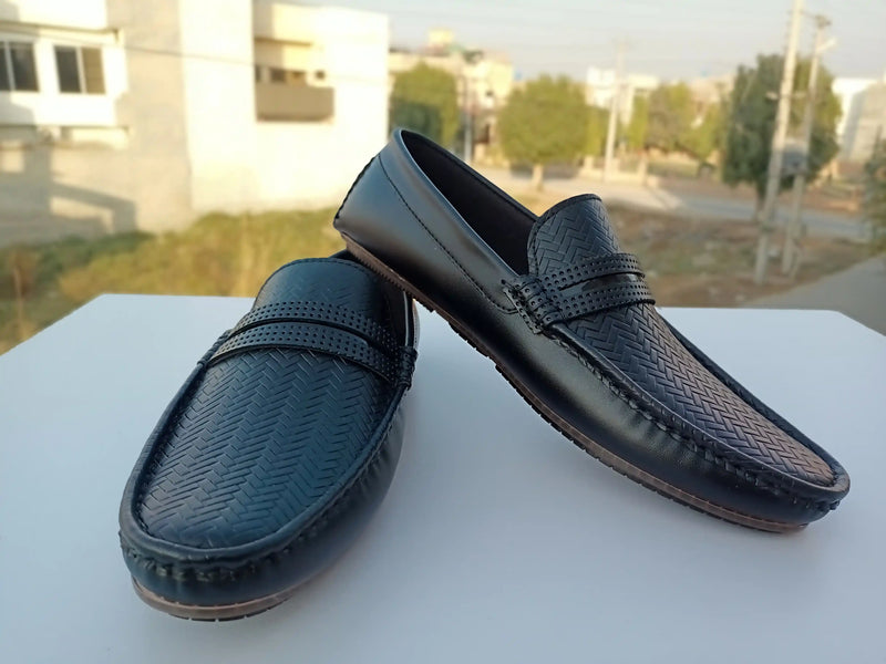 Black Leather Loafers