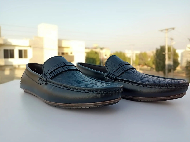 Black Leather Loafers